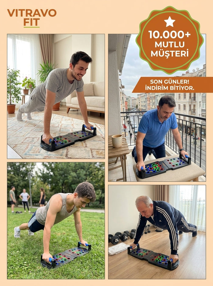 Vitravo Fit Şınav Tahtası 5