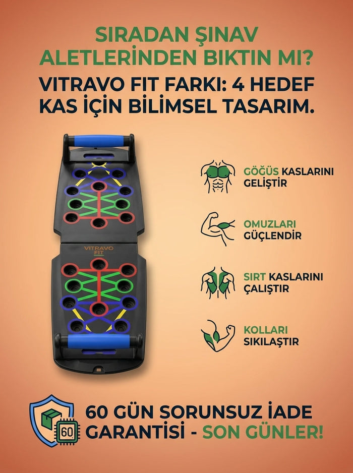 Vitravo Fit Şınav Tahtası 8